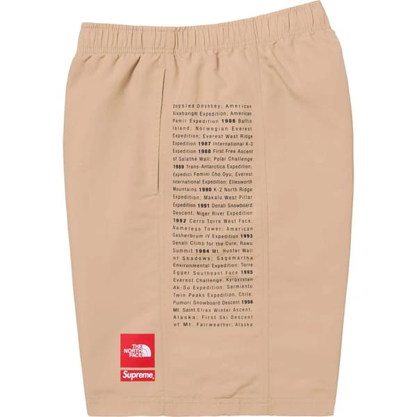Supreme The North Face Nylon Short - Khaki (front)