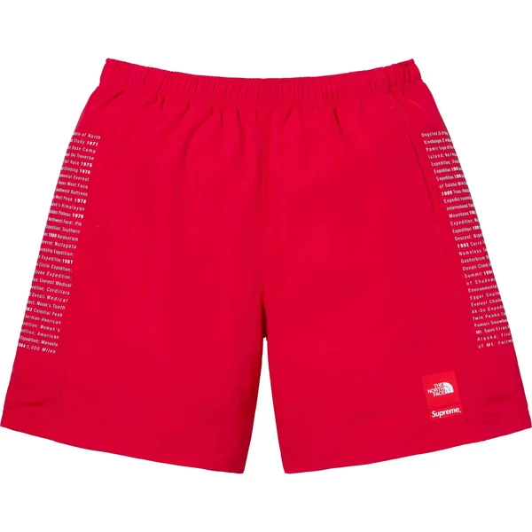 Supreme The North Face Nylon Short - Red (front)