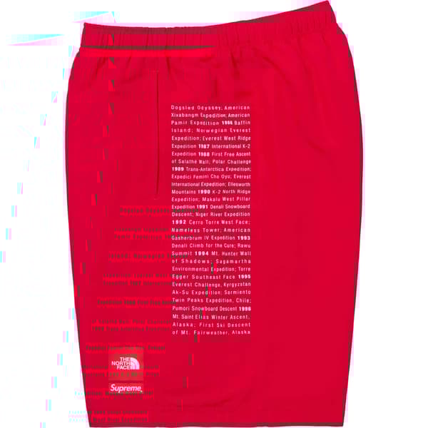Supreme The North Face Nylon Short - Red (front)