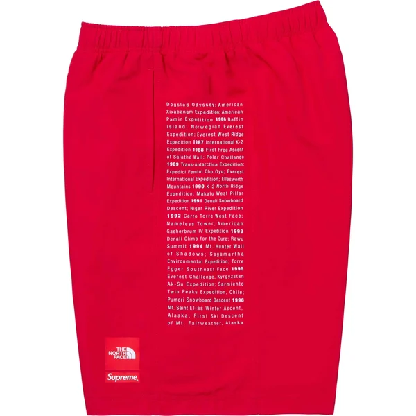 Supreme The North Face Nylon Short - Red (front)