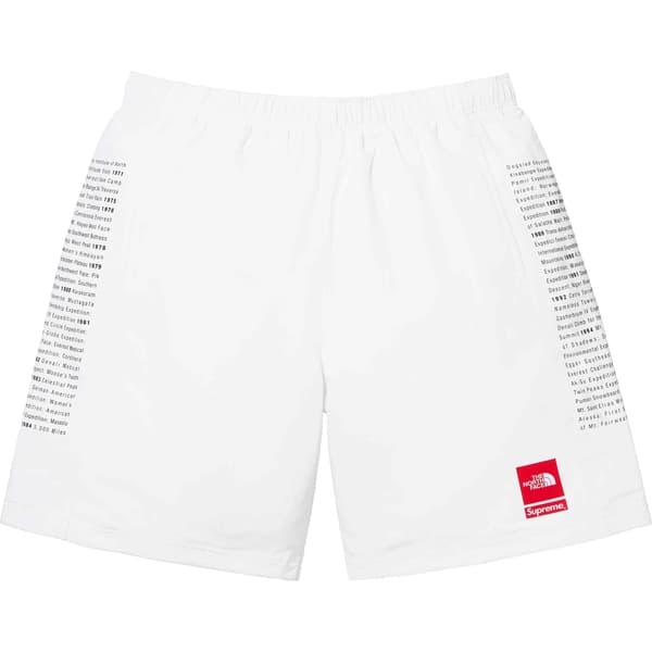 Supreme The North Face Nylon Short - White (front)