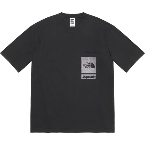 Supreme The North Face Printed Pocket Tee - Black (front)