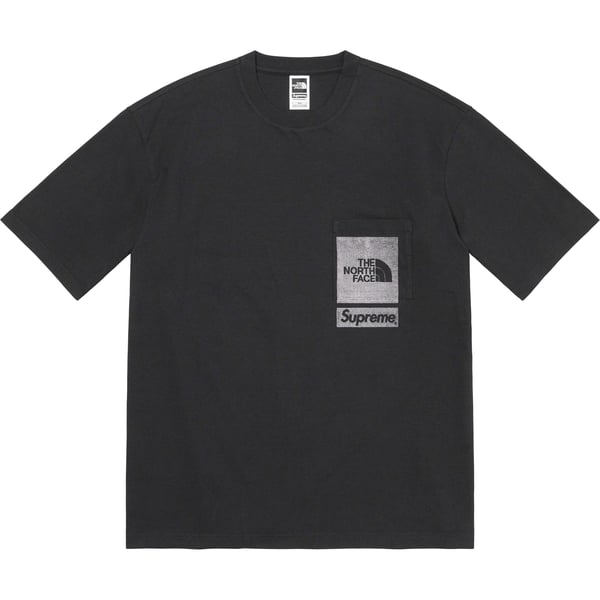 Supreme The North Face Printed Pocket Tee - Black (front)
