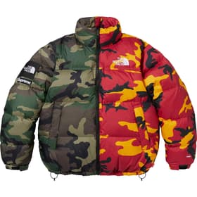Supreme The North Face Split Nuptse Jacket Camo
