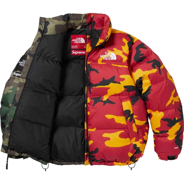 Supreme The North Face Split Nuptse Jacket - Camo (front)