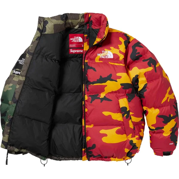 Supreme The North Face Split Nuptse Jacket - Camo (front)
