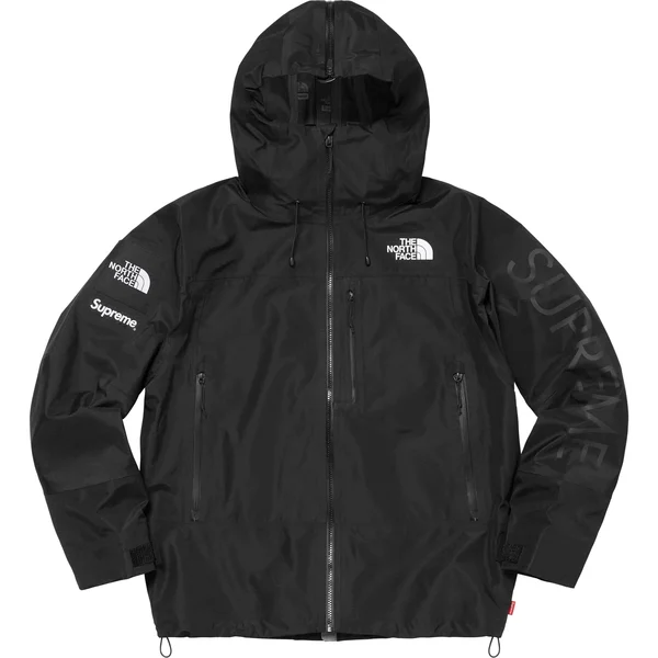 Supreme The North Face Split Taped Seam Shell Jacket - Black (front)