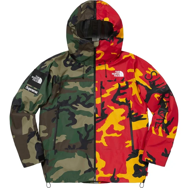 Supreme The North Face Split Taped Seam Shell Jacket - Camo (front)