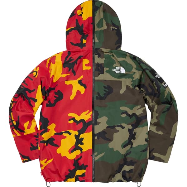 Supreme The North Face Split Taped Seam Shell Jacket - Camo (front)