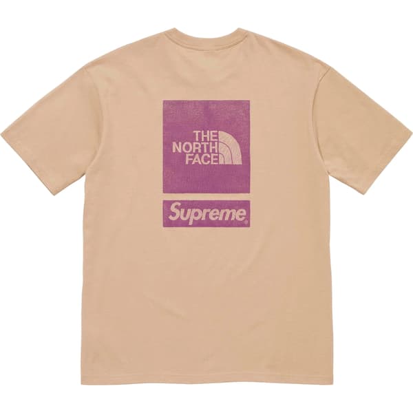 Supreme The North Face S/S Top - Khaki (front)