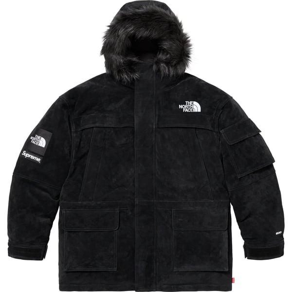 Supreme The North Face Suede 600-Fill Down Parka - Black (front)