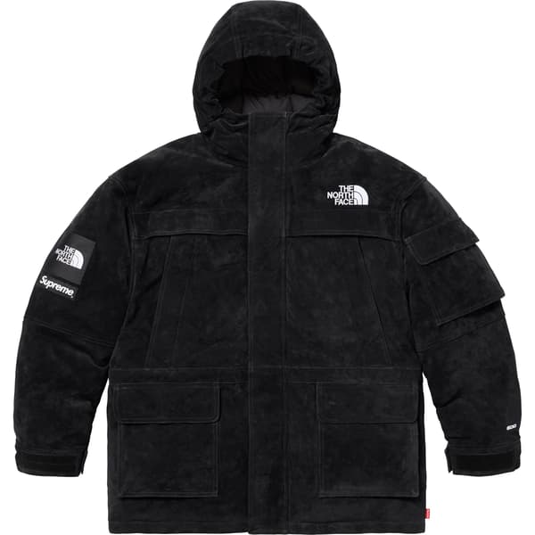 Supreme The North Face Suede 600-Fill Down Parka - Black (front)