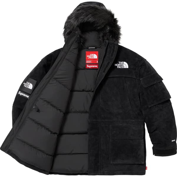 Supreme The North Face Suede 600-Fill Down Parka - Black (front)