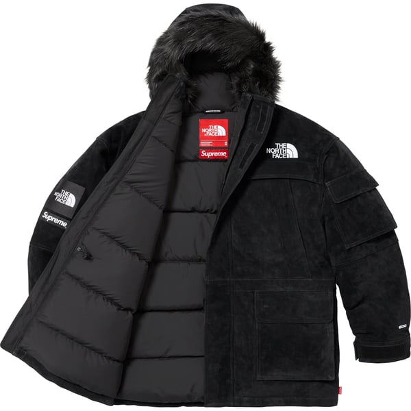 Supreme The North Face Suede 600-Fill Down Parka - Black (front)