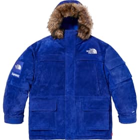 Supreme The North Face Suede 600-Fill Down Parka Blue