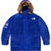 Supreme The North Face Suede 600-Fill Down Parka - Blue (front)
