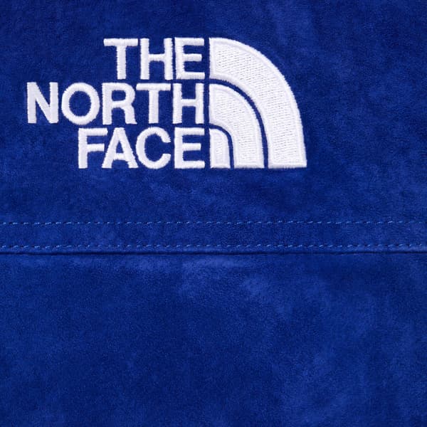Supreme The North Face Suede 600-Fill Down Parka - Blue (front)