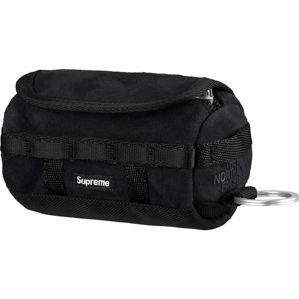 Supreme The North Face Suede Base Camp Duffle Keychain - Black (front)
