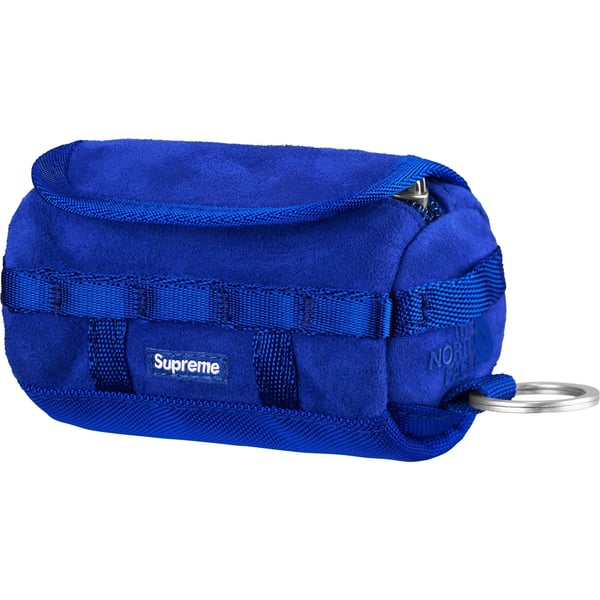 Supreme The North Face Suede Base Camp Duffle Keychain - Blue (front)