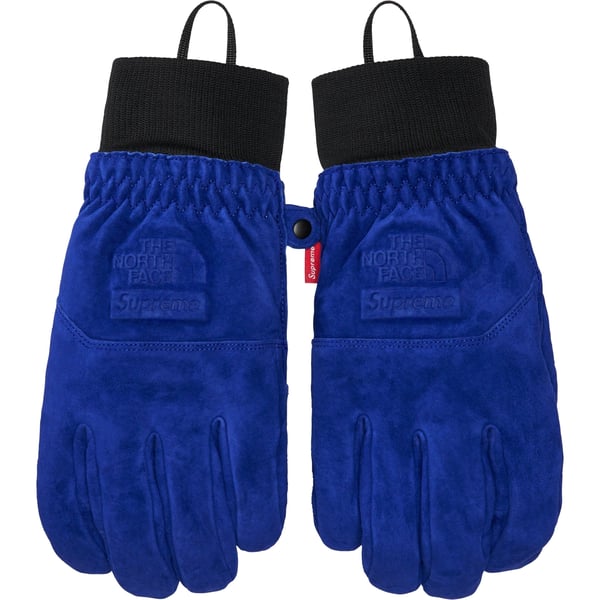 Supreme The North Face Suede Glove - Blue (front)