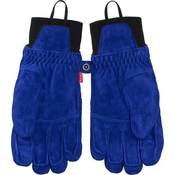 Supreme The North Face Suede Glove - Blue (front)