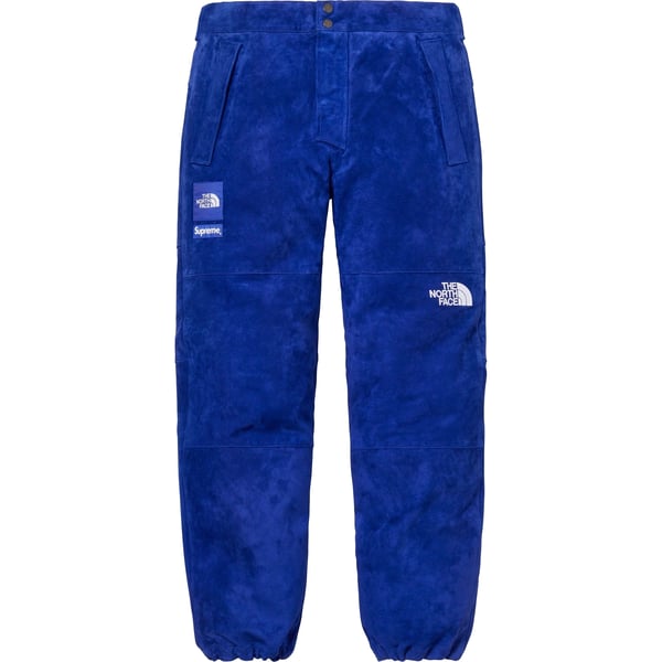 Supreme The North Face Suede Mountain Pant - Blue (front)