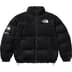 Supreme The North Face Suede Nuptse Jacket - Black (front)