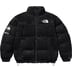 Supreme The North Face Suede Nuptse Jacket - Black (front)