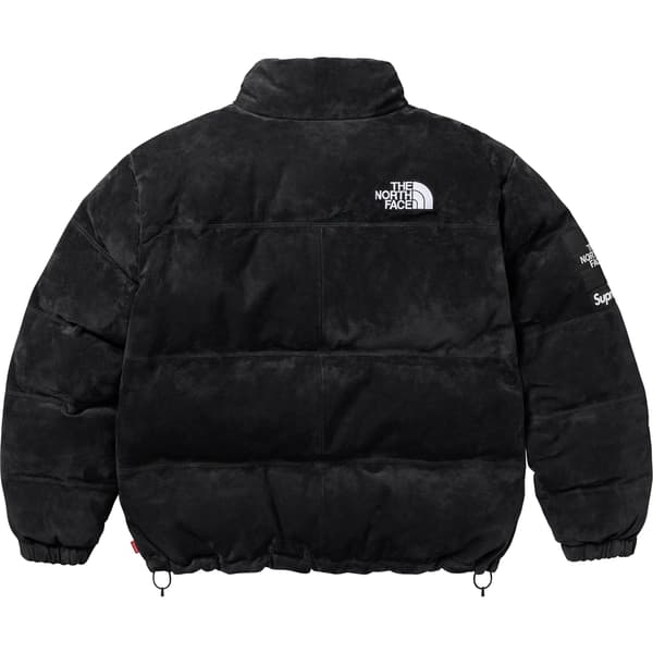 Supreme The North Face Suede Nuptse Jacket - Black (front)