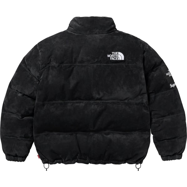Supreme The North Face Suede Nuptse Jacket - Black (front)