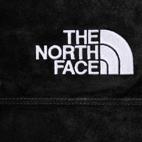 Supreme The North Face Suede Nuptse Jacket - Black (front)