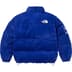 Supreme The North Face Suede Nuptse Jacket - Blue (front)