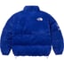 Supreme The North Face Suede Nuptse Jacket - Blue (front)
