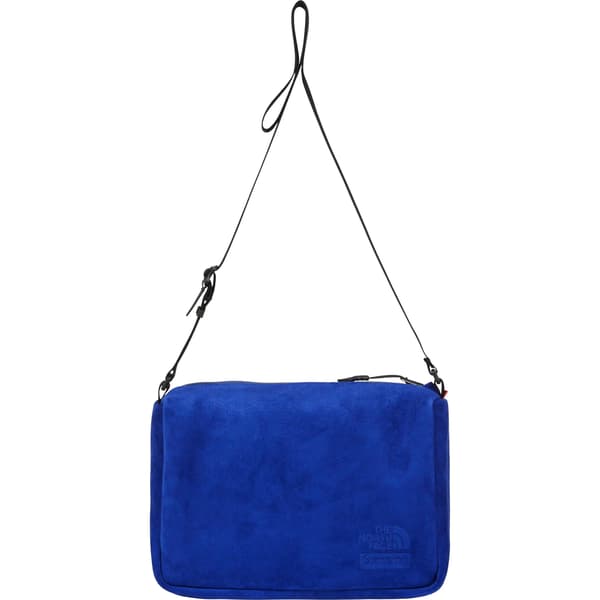Supreme The North Face Suede Shoulder Bag - Blue (front)