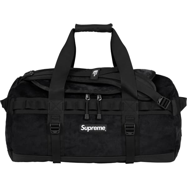 Supreme The North Face Suede Small Base Camp Duffle Bag - Black (front)