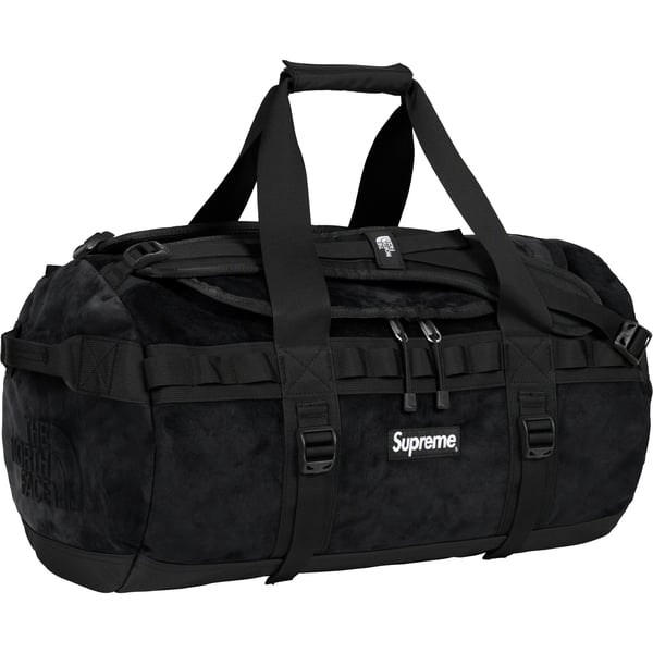 Supreme The North Face Suede Small Base Camp Duffle Bag - Black (front)