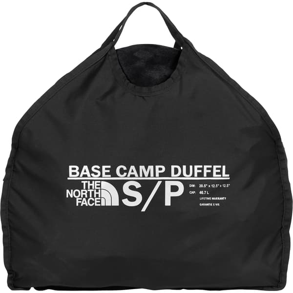 Supreme The North Face Suede Small Base Camp Duffle Bag - Black (front)