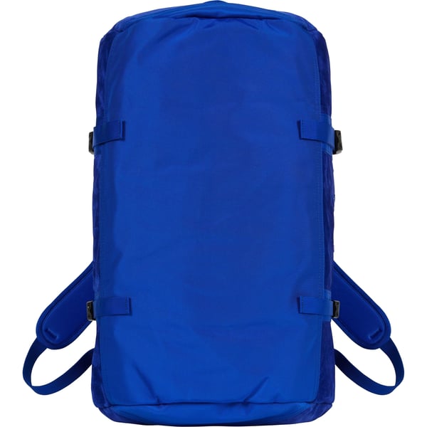 Supreme The North Face Suede Small Base Camp Duffle Bag - Blue (front)
