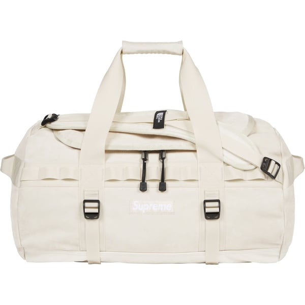 Supreme The North Face Suede Small Base Camp Duffle Bag - Stone (front)