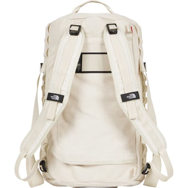 Supreme The North Face Suede Small Base Camp Duffle Bag - Stone (front)