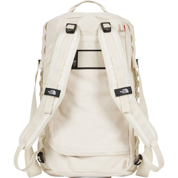 Supreme The North Face Suede Small Base Camp Duffle Bag - Stone (front)