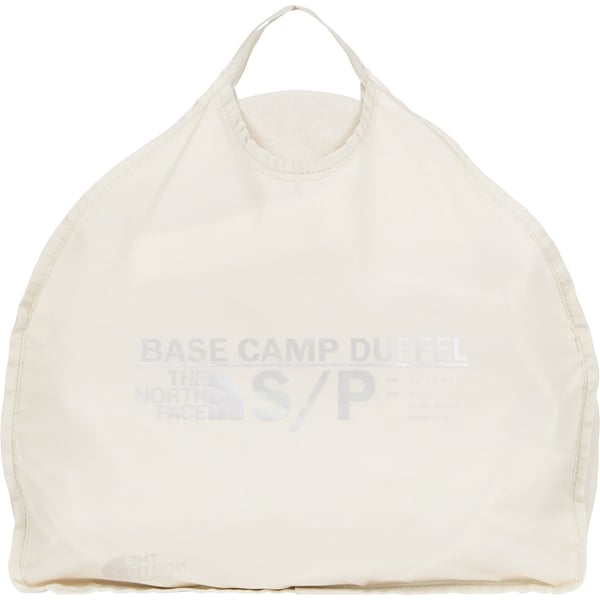 Supreme The North Face Suede Small Base Camp Duffle Bag - Stone (front)