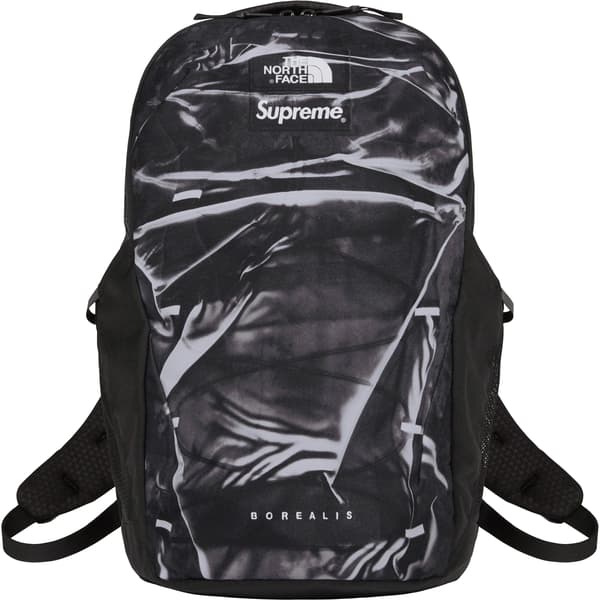 Supreme The North Face Trompe L’oeil Printed Borealis Backpack - Black (front)