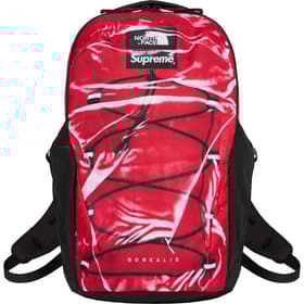 Supreme The North Face Trompe L’oeil Printed Borealis Backpack Red