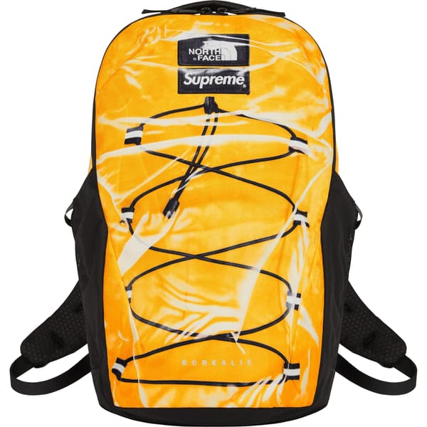 Supreme The North Face Trompe L’oeil Printed Borealis Backpack - Yellow (front)