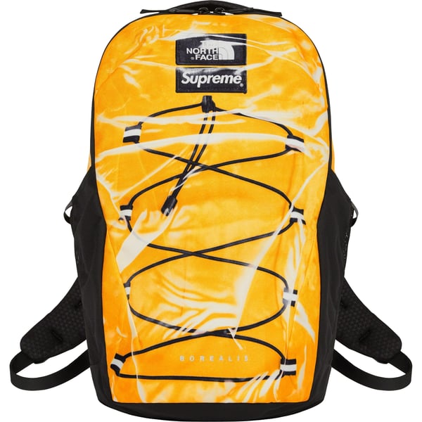 Supreme The North Face Trompe L’oeil Printed Borealis Backpack - Yellow (front)