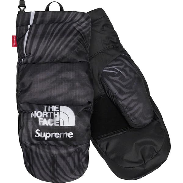 Supreme The North Face Trompe L’oeil Printed Montana Mitt - Black (front)