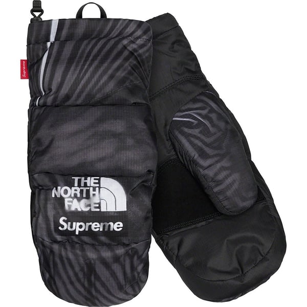Supreme The North Face Trompe L’oeil Printed Montana Mitt - Black (front)