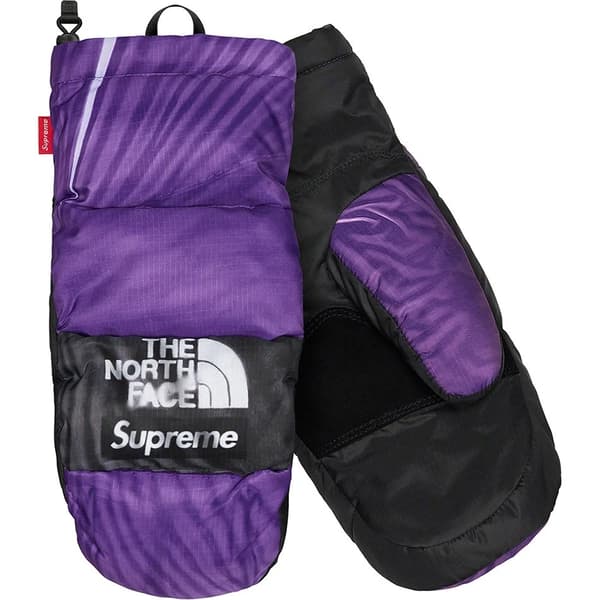 Supreme The North Face Trompe L’oeil Printed Montana Mitt - Purple (front)