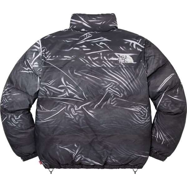 Supreme The North Face Trompe L’oeil Printed Nuptse Jacket - Black (front)